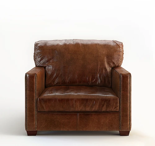 Armchair美式皮革单人沙发