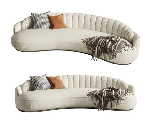Minotti 弧形沙发