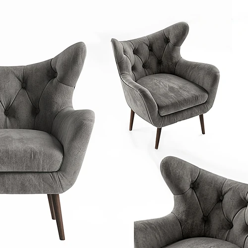Bouck Wingback 美式灰色单椅