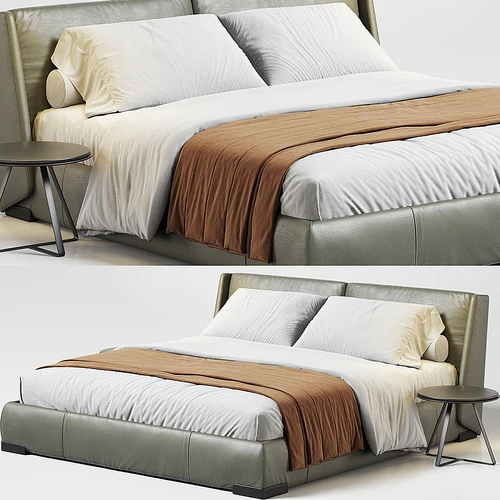 Natuzzi Fenice Bed现代双人床