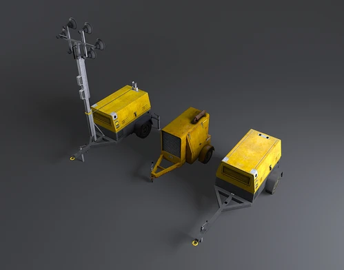 工业风发电机3D模型