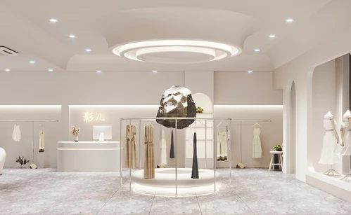 侘寂服装店3D模型