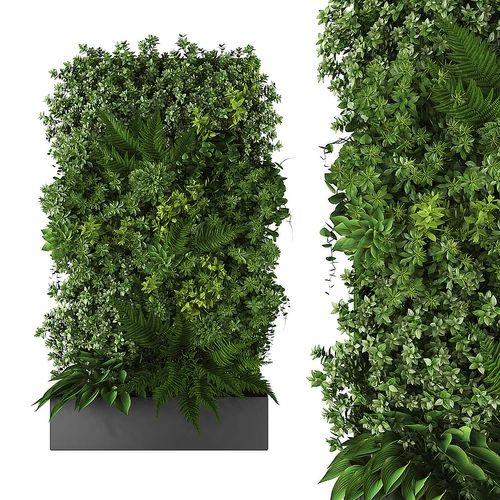 现代花草植物墙