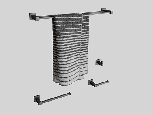 现代毛巾架3D模型