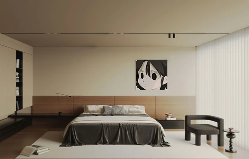 现代中古风卧室