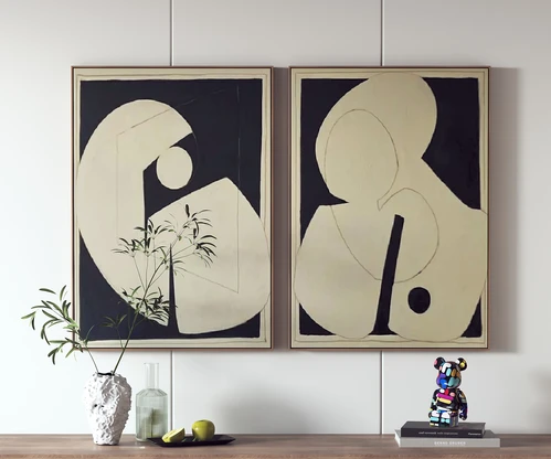 侘寂风挂画装饰画