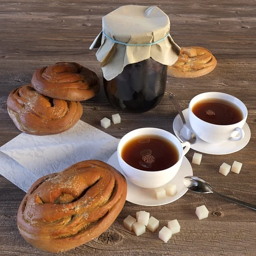 Still life 现代早餐食物