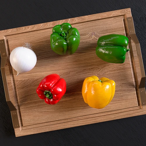 现代厨房食物菜椒