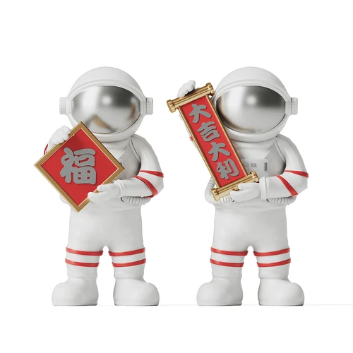 现代宇航员雕塑摆件