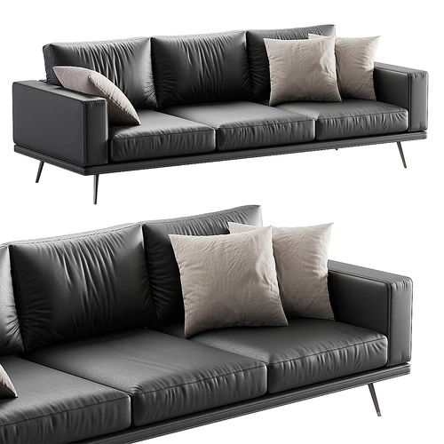 BoConcept 多人皮革沙发