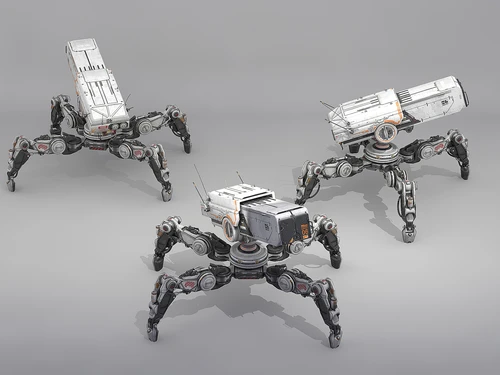 工业风机器人3D模型