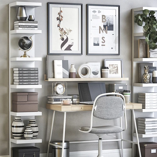 IKEA office workplace 现代书桌椅