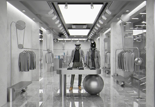 现代潮牌服装店3D模型