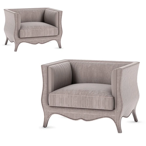 Eichholtz Chair Bouton 伊丽莎白浅酱紫单人沙发