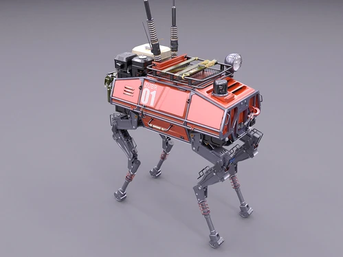 现代机器人3D模型