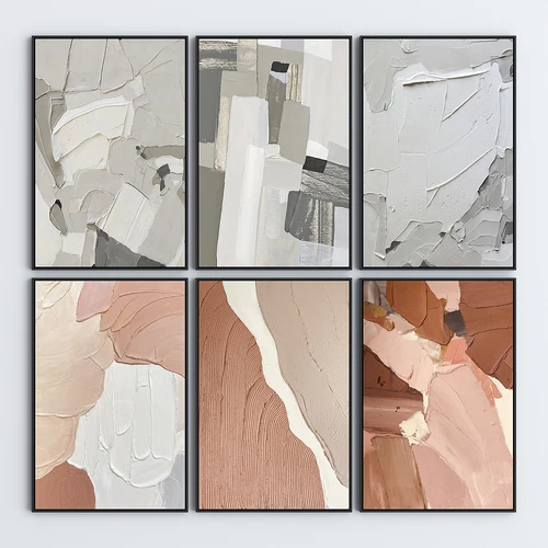 现代装饰画3D模型