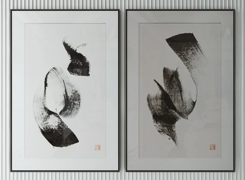 新中式装饰画3D模型