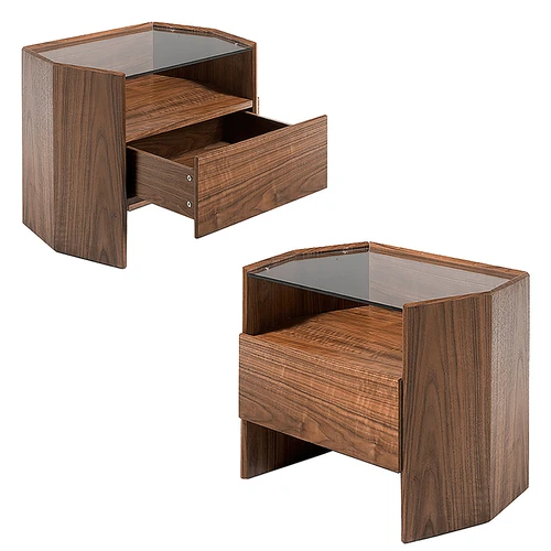Bedside table 实木床头柜