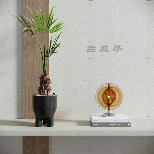 现代植物摆件组合