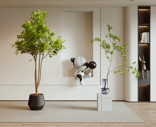 现代绿植盆栽组合