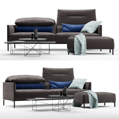 Avalanche Sofa 现代沙发茶几凳组合