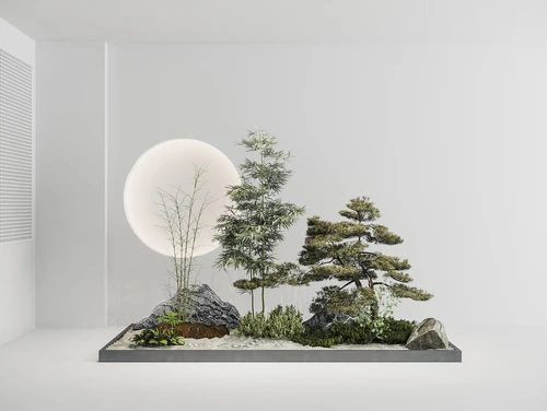 新中式盆栽景观
