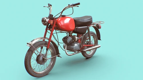 现代摩托车3D模型