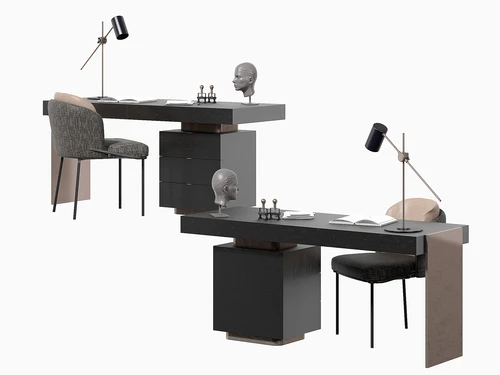 现代 Minotti 书桌椅