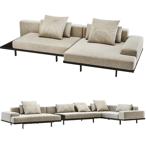 Sofa Stripe 现代L型沙发