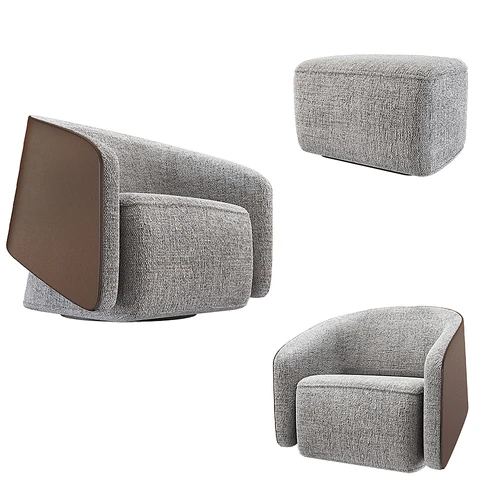 Armchair Round 现代单人沙发