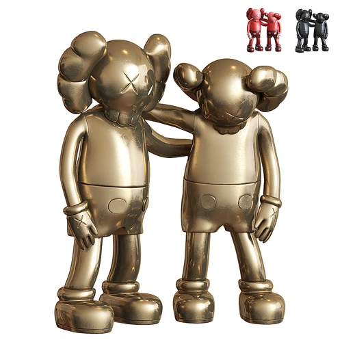 Kaws 现代潮玩公仔摆件