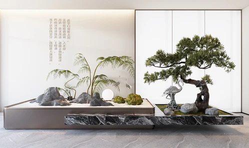 新中式景观小品