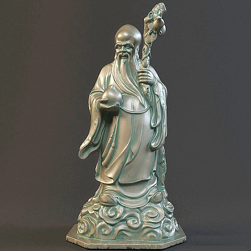 现代寿星雕像