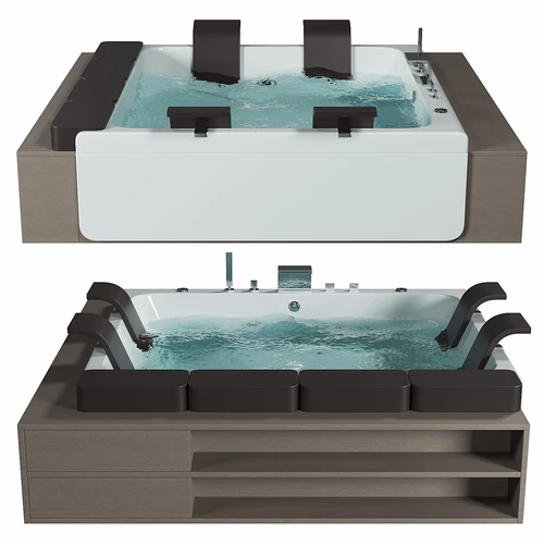 现代按摩浴缸3D模型