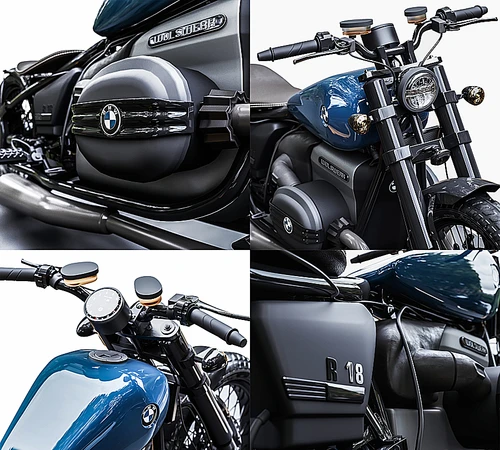 摩托车 BMW R1800 rubber
