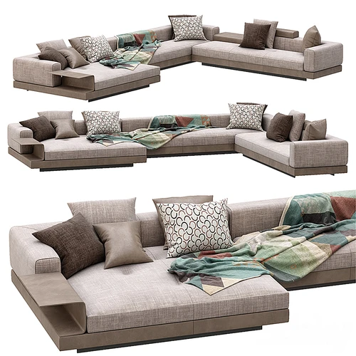 Minotti 现代布艺多人沙发