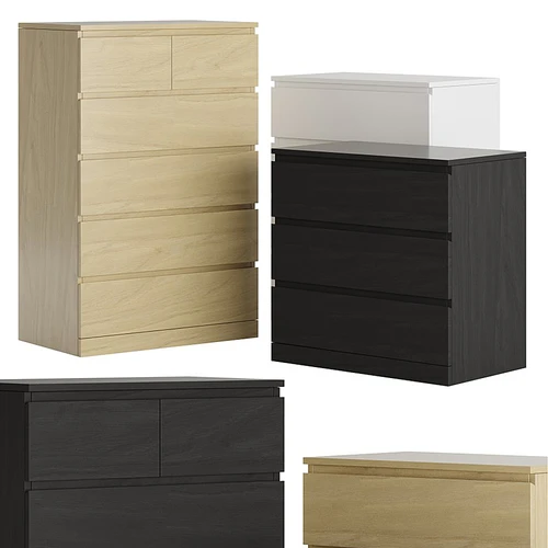 Ikea_Malm现代宜家边柜
