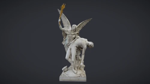 欧式古典雕塑装置3D模型