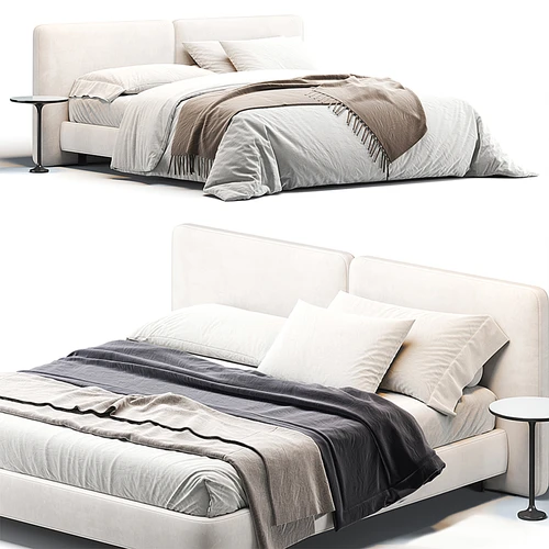 Minotti 现代双人床