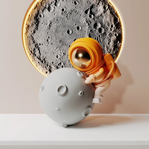 现代太空人雕塑摆件