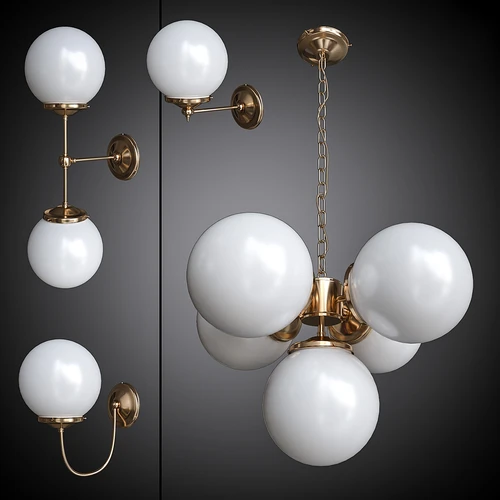 Chandelier set 现代圆球灯组合