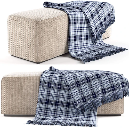 armchair 美式床尾凳毛毯
