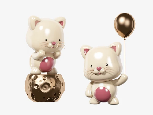 现代潮玩网红公仔摆件