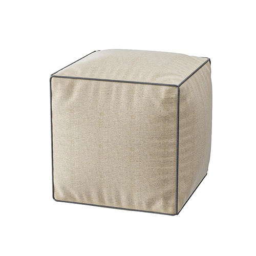 Square pouf现代包边布艺方凳