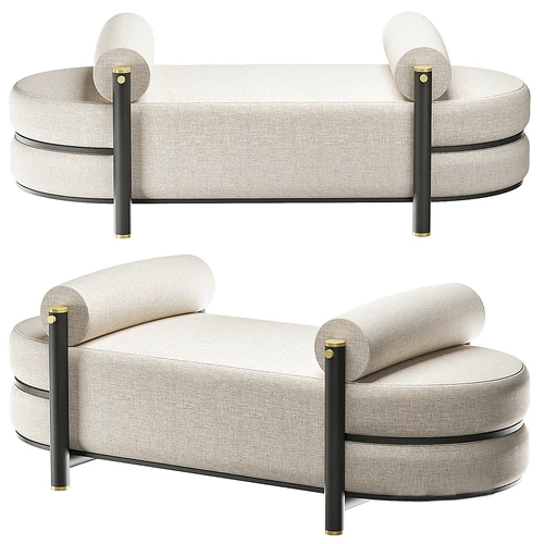 Minotti 现代沙发凳