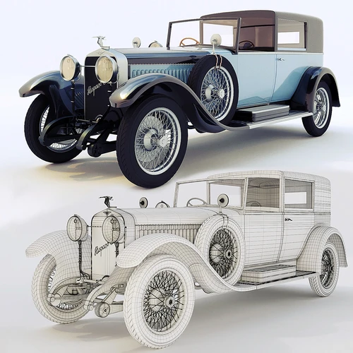 Hispano Suiza 复古老爷车汽车