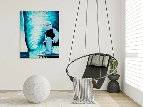 Minotti 现代吊椅装饰画