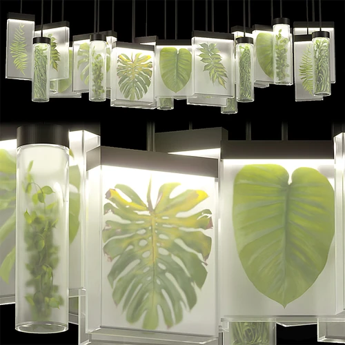 现代植物吊灯