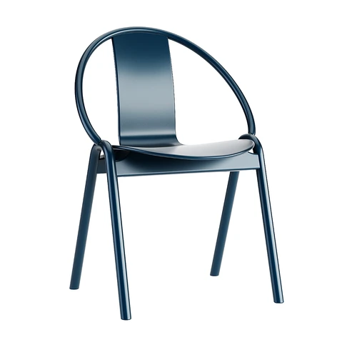 again-chair-现代海蓝色椅子