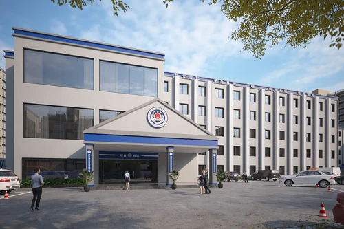 现代执法建筑外观3D模型